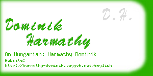 dominik harmathy business card